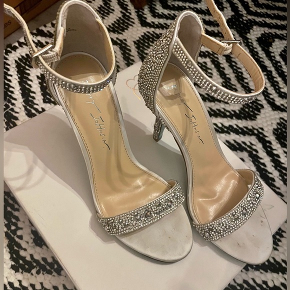 BETSEY JOHNSON X DB
jeweled metallic stiletto sandal - Picture 2 of 6